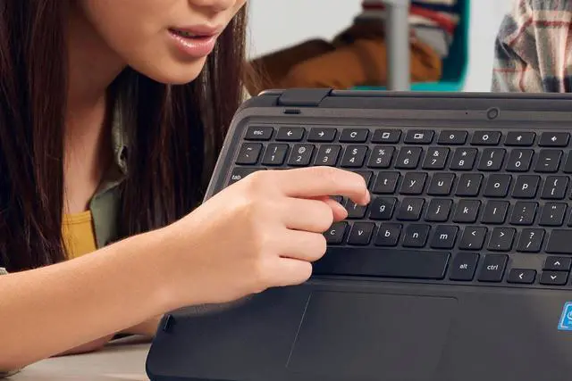 Alt view image 7 of 12 - Dell 3100 11.6" Chromebook HD N4020 4GB 16GB eMMC Chrome OS 0JWC5
