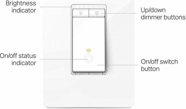 Alt view image 3 of 8 - Kasa Smart Dimmer Switch HS220P3, Single Pole, Needs Neutral Wire, 2.4GHz Wi-Fi Light Switch Works with Alexa and Google Home, UL Certified,, No Hub Required, 3-Pack