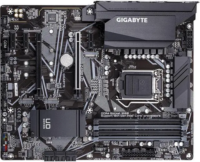 Alt view image 5 of 15 - Gigabyte Ultra Durable Z490 UD LGA-1200 Comet Lake DDR4 ATX Desktop Motherboard