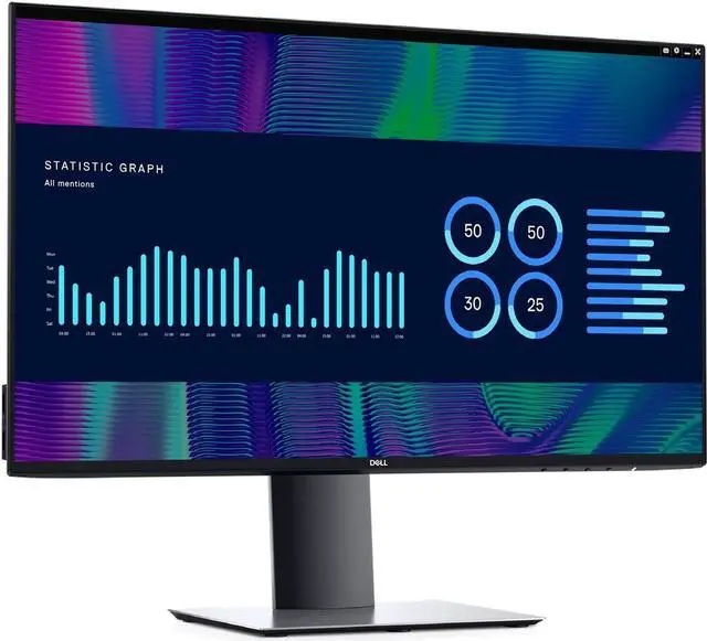 Alt view image 8 of 20 - Dell 23.8" 60 Hz IPS FHD Height Adjustable IPS Monitor 8 ms D-Sub, HDMI, DisplayPort, USB-C UltraSharp U2421HE