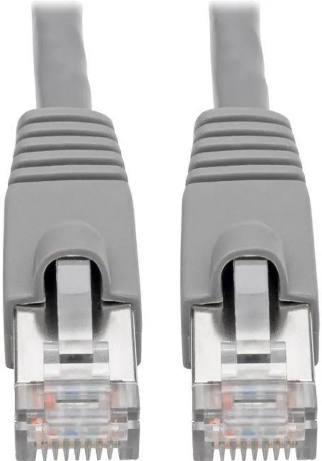 Alt view image 16 of 16 - TRIPP LITE Cat6a Snagless Shielded STP Network Patch Cable 10G Certified, PoE, Gray, RJ45 M/M 7' (N262-007-GY)
