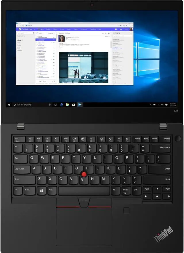 Alt view image 5 of 11 - Lenovo ThinkPad L14 20U1002AUS 14" Touchscreen Laptop i5-10210U 8GB 256GB SSD
