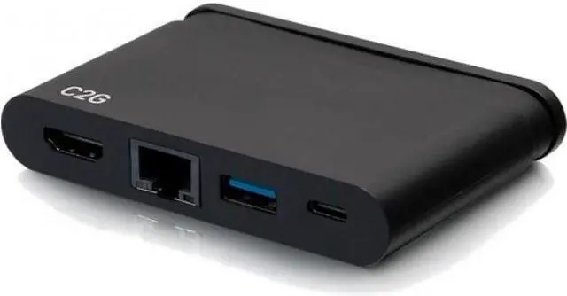 Alt view image 7 of 13 - C2G USB C Dock with HDMI USB Ethernet USB C & Power Delivery up to 100W C2G54455