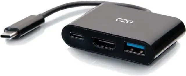 Alt view image 3 of 8 - C2G USB C Mini Docking Station USB C to HDMI USB 3.0 & USB C C2G54453