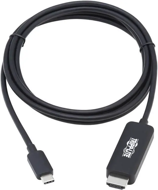Alt view image 5 of 16 - Tripp Lite U444-006-HBE USB-C to HDMI Adapter Cable M/M Black 6 ft. U444006HBE
