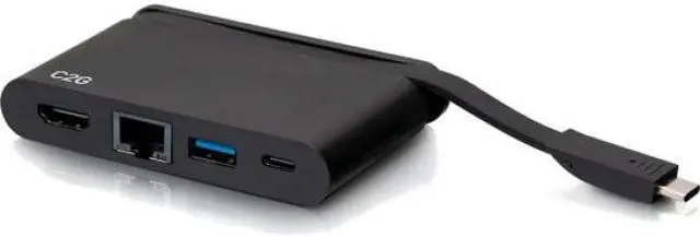 Alt view image 6 of 13 - C2G USB C Dock with HDMI USB Ethernet USB C & Power Delivery up to 100W C2G54455
