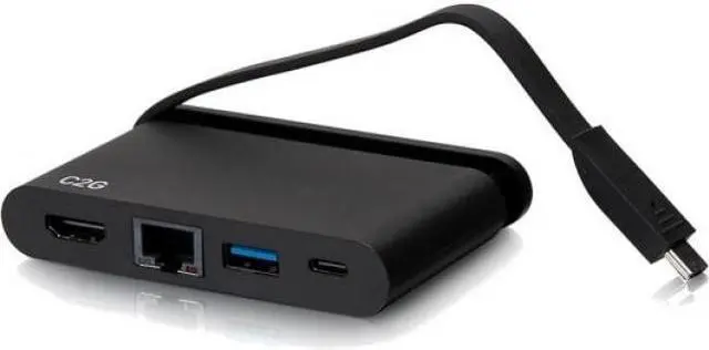 Alt view image 5 of 13 - C2G USB C Dock with HDMI USB Ethernet USB C & Power Delivery up to 100W C2G54455