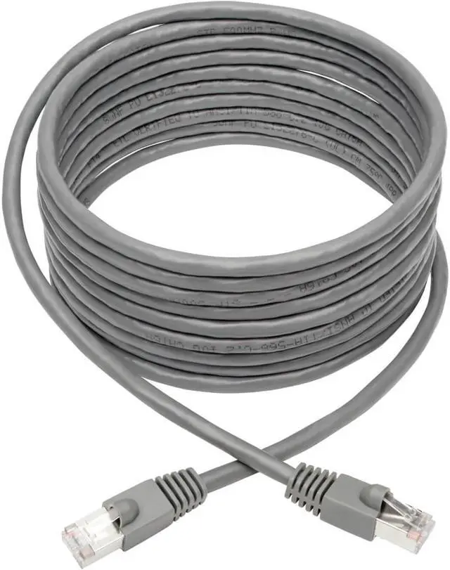 Alt view image 3 of 14 - Tripp Lite 25ft Cat6a Snagless STP Network Patch Cable Gray N262025GY