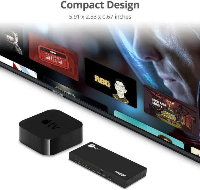 Alt view image 6 of 17 - SIIG 4 Port HDMI 2.0 HDR Splitter with EDID and Downscaling CEH26C11S1