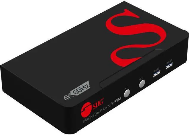 Alt view image 6 of 14 - SIIG CE-DP0F11-S1 2-Port DisplayPort 1.2 4K 60Hz KVM Switch with USB 3.0