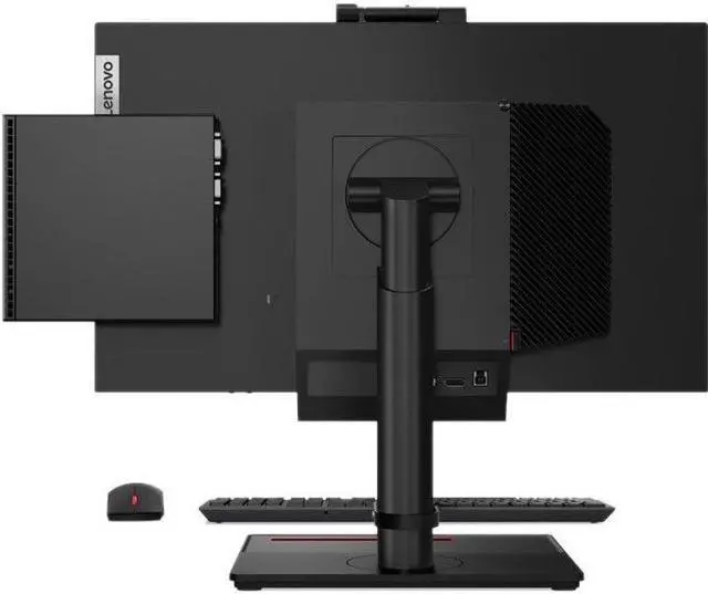 Alt view image 3 of 12 - Lenovo Desktop Computer ThinkCentre M70q 11DT0021US Intel Core i5-10400T 16GB DDR4 256GB PCIe SSD Intel UHD Graphics 630 Windows 10 Pro