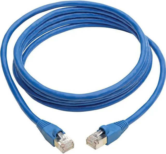 Alt view image 3 of 10 - Tripp Lite 12ft Cat6a Snagless Shielded STP PoE Ethernet Cable Blue N262012BL