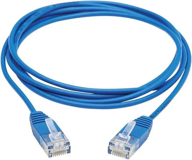 Alt view image 4 of 16 - Tripp Lite Cat6a 10G Certified Molded Ultra-Slim Utp Ethernet Cable (Rj45 M/M) Blue 5 Ft.