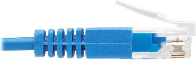 Alt view image 5 of 10 - Tripp Lite Cat6 Gigabit Molded Ultra-Slim Utp Ethernet Cable (Rj45 M/M) Blue 5 Ft.