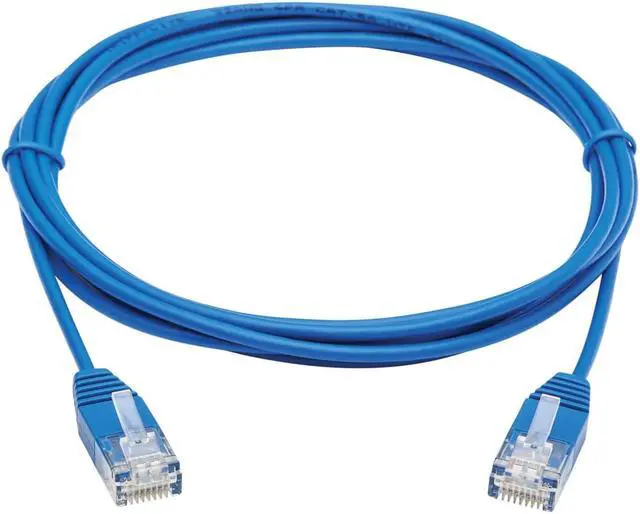 Alt view image 4 of 13 - Tripp Lite Cat6a 10G Certified Molded Ultra-Slim Utp Ethernet Cable (Rj45 M/M) Blue 7 Ft.