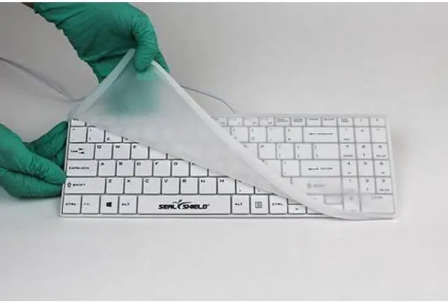 Alt view image 6 of 7 - Seal Shield Clean Wipe Waterproof - Keyboard - wireless - 2.4 GHz - white