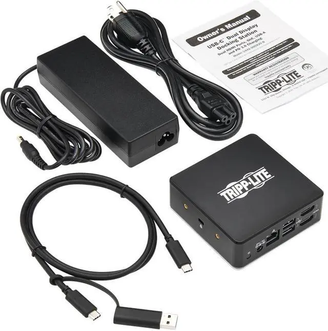 Alt view image 3 of 20 - Tripp Lite USB C Dock Dual Display HDMI USB 3.2  Hub U442DOCK20B