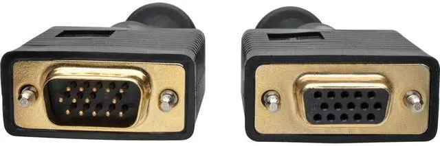Alt view image 4 of 20 - Tripp Lite P500-003 Vga Monitor Extension Cable Coax High Resolution M/F 1080P 3Ft 3 - Vga Extension Cable - Hd-15 (Vga) (M) To Hd-15 (Vga) (F) - 3 Ft - Molded, Thumbscrews - Black