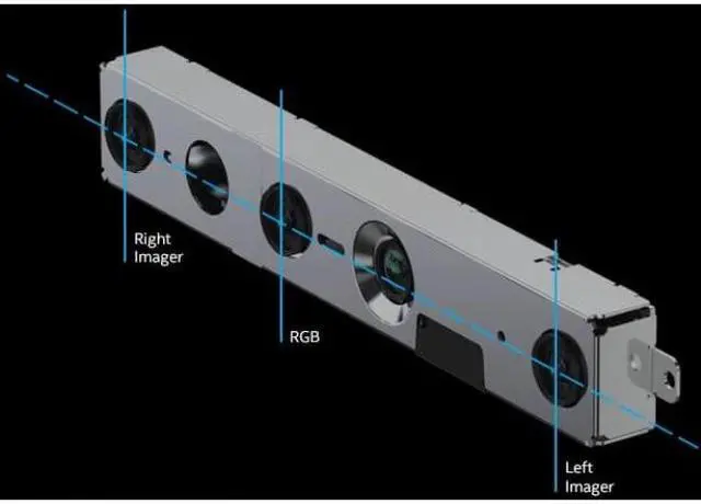 Alt view image 5 of 18 - Intel RealSense D455 Webcam - 90 fps - USB 3.1 - 1280 x 800 Video