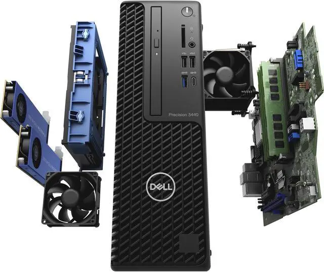 Alt view image 6 of 7 - DELL Desktop Computer Precision 3440 6M9G6 Intel Core i5-10500 16GB DDR4 256GB PCIe SSD Intel UHD Graphics 630 Windows 10 Pro 64-bit