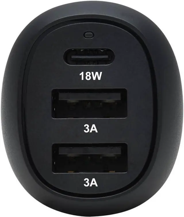 Alt view image 3 of 17 - Tripp Lite 3-Port 36W Auto Adapter U280C0336W1B