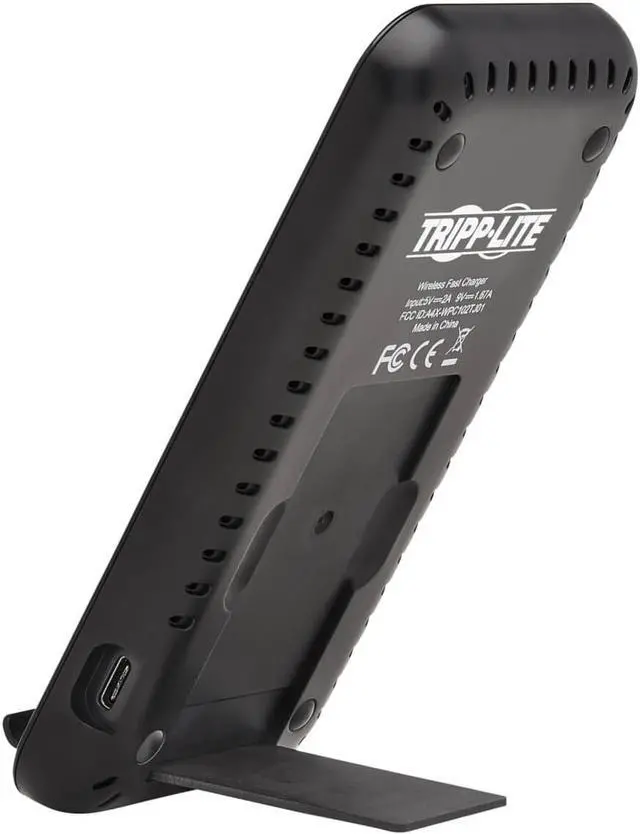 Alt view image 3 of 9 - Tripp Lite Wireless Charging Stand 10W Fast Charging Black