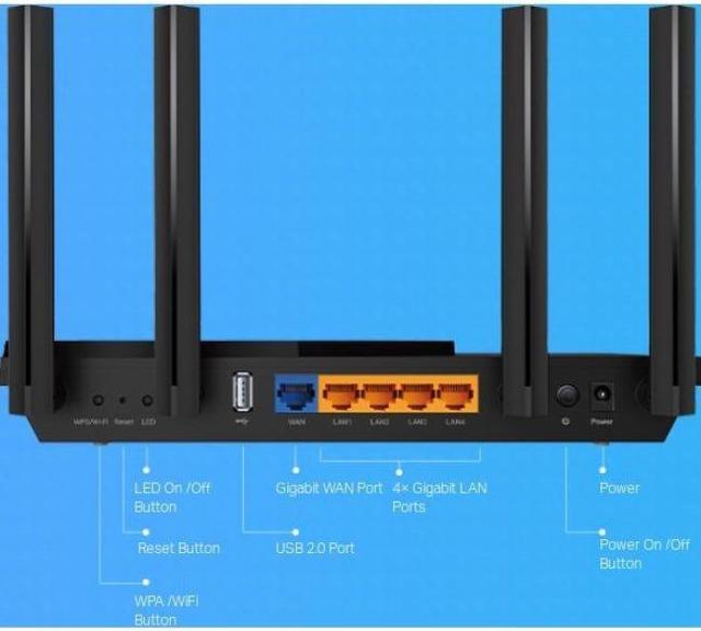 Alt view image 7 of 20 - TP-Link WiFi 6 Router AX1800 Smart WiFi Router (Archer AX21) - Dual Band Gigabit Router, Works with Alexa