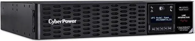 Alt view image 15 of 20 - CyberPower PR1500RTXL2UCN - UPS - 2U - line-interactive - 100/110/120/125 VAC - 1500Watt - 1500VA - USB, Serial, SNMP, Relay, Cloud, EPO - 8 NEMA 5-15R - Black