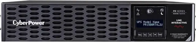 Alt view image 13 of 20 - CyberPower PR1500RTXL2UCN - UPS - 2U - line-interactive - 100/110/120/125 VAC - 1500Watt - 1500VA - USB, Serial, SNMP, Relay, Cloud, EPO - 8 NEMA 5-15R - Black