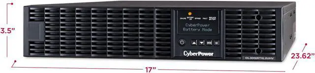 Alt view image 10 of 13 - CyberPower Smart App Online OL3000RTXL2UHVN 3KVA Rack/Tower UPS