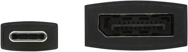 Alt view image 5 of 13 - Tripp Lite U444-06N-DP8B 6" USB-C to DisplayPort Adapter Cable M/F, Black