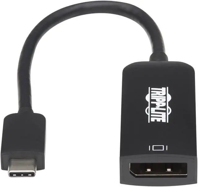 Alt view image 2 of 13 - Tripp Lite U444-06N-DP8B 6" USB-C to DisplayPort Adapter Cable M/F, Black