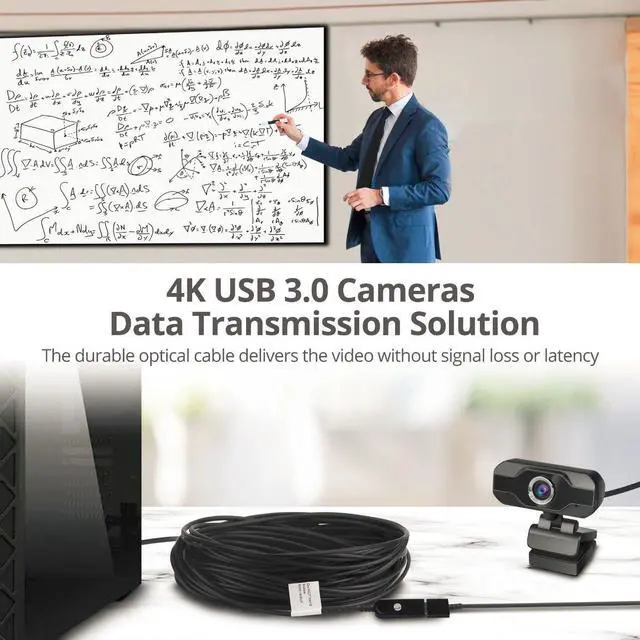 Alt view image 2 of 15 - SIIG CB CBUS0U11S1 USB 3.0 AOC Male to Female Active Cable  30M