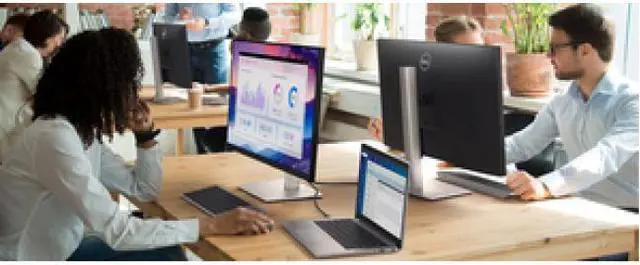 Alt view image 9 of 20 - Dell P2721Q 27 Inch 4K (3840 x 2160) USB-C Monitor, HDMI, DisplayPort, IPS, Anti-Glare, LED Backlit, Tilt, Swivel, Pivot and Height Adjustable