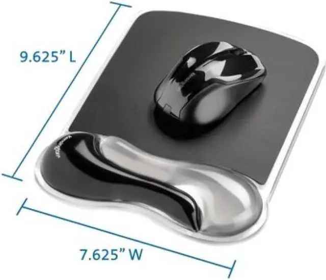 Alt view image 4 of 13 - Kensington Duo Gel Mouse Pad Wrist Rest K62399US