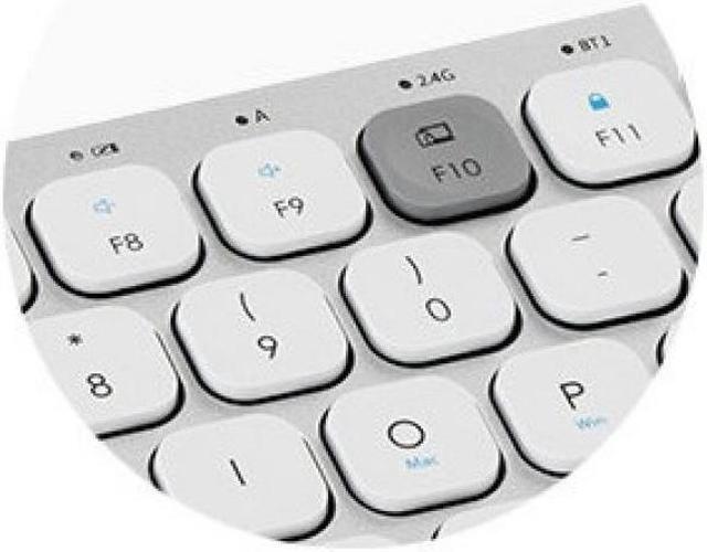 Alt view image 5 of 20 - Kensington K75504US Silver 2.4 GHz + Bluetooth Compact Keyboard