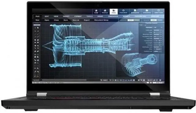 Alt view image 3 of 14 - Lenovo ThinkPad P15 Gen 1 Mobile Workstation Intel Core i7-10750H 16GB Memory 512 GB PCIe SSD NVIDIA Quadro T1000 15.6" Non-Touch Screen Windows 10 Pro 64-bit 20ST003XUS