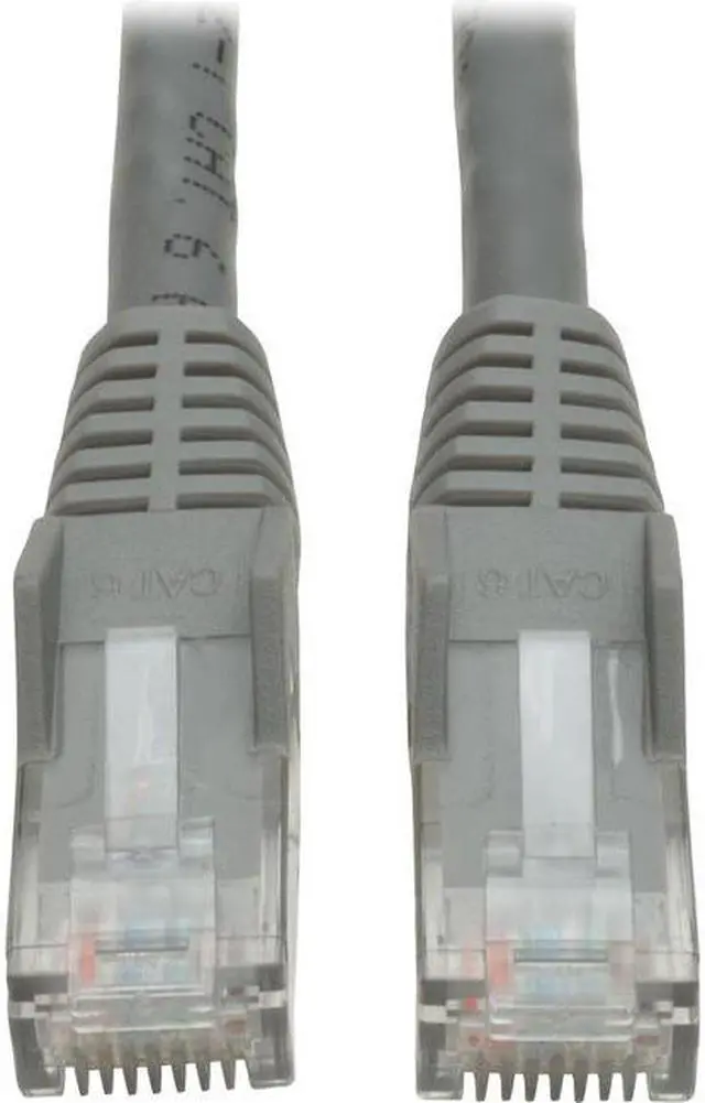 Alt view image 8 of 12 - CAT6 GIGABIT SNAGLESS MOLDED PATCH CABLE (RJ45 M/M) - GREY, 35-FT.