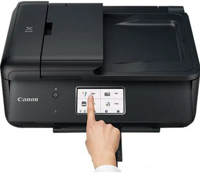 Alt view image 9 of 20 - Canon Pixma TR8620 Wireless All-In-One Inkjet Printer with Fax Black