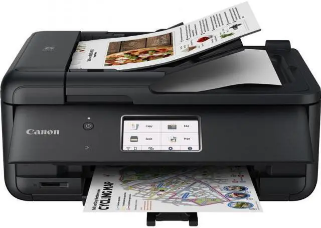 Alt view image 7 of 20 - Canon Pixma TR8620 Wireless All-In-One Inkjet Printer with Fax Black