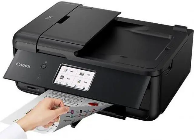 Alt view image 8 of 20 - Canon Pixma TR8620 Wireless All-In-One Inkjet Printer with Fax Black
