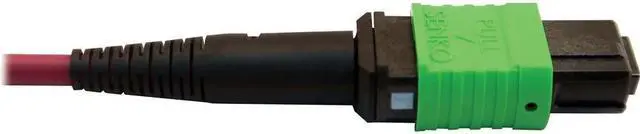 Alt view image 3 of 11 - Tripp Lite 1m 400G Multimode 50/125 OM4 Fiber Optic Cable Magenta N846D01M16CMG