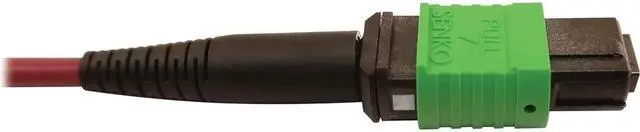 Alt view image 2 of 10 - Tripp Lite 3m 400G Multimode 50/125 OM4 Fiber Optic Cable, Magenta N846D03M16BMG