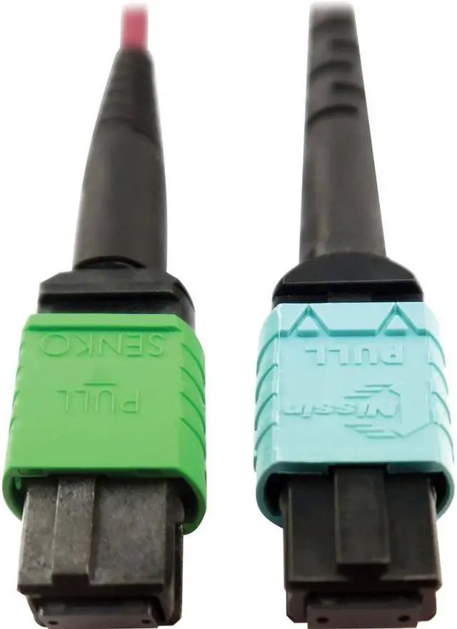 Alt view image 5 of 11 - Tripp Lite 1m 400G Multimode 50/125 OM4 Fiber Optic Cable Magenta N846D01M16CMG
