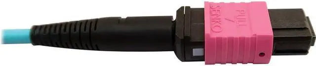 Alt view image 3 of 7 - Tripp Lite 3m 400G Multimode 50/125 OM4 Fiber Optic Cable Aqua N846D03M24DAQ