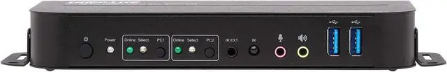 Alt view image 6 of 19 - TRIPP LITE B005-HUA2-K 2-Port HDMI/USB KVM Switch - 4K 60 Hz, HDR, HDCP 2.2, IR, USB Sharing, USB 3.0 Cables