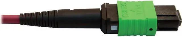 Alt view image 5 of 9 - Tripp Lite 5m 400G Multimode 50/125 OM4 Fiber Optic Cable, Magenta N846D05M16DMG