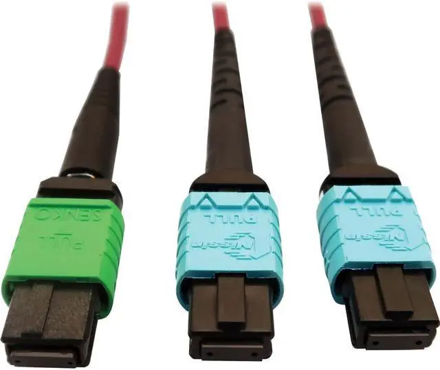 Alt view image 4 of 9 - Tripp Lite 5m 400G Multimode 50/125 OM4 Fiber Optic Cable, Magenta N846D05M16DMG
