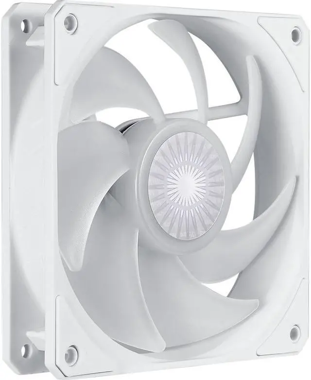 Alt view image 13 of 17 - Cooler Master SickleFlow 120 V2 Addressable RGB Fan (White Edition, 3 in 1 with ARGB LED Controller) - 120mm Square Frame Fan, Air Balance Curve Blade Design, PWM Control for PC Case & Liquid Radiator