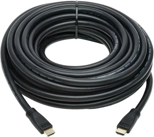 Alt view image 2 of 8 - Tripp Lite Hdmi Cable High-Speed With Ethernet 4K No Booster M/M Black 40Ft